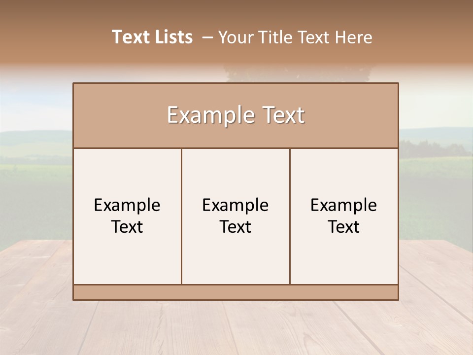Summer Countryside Sky PowerPoint Template