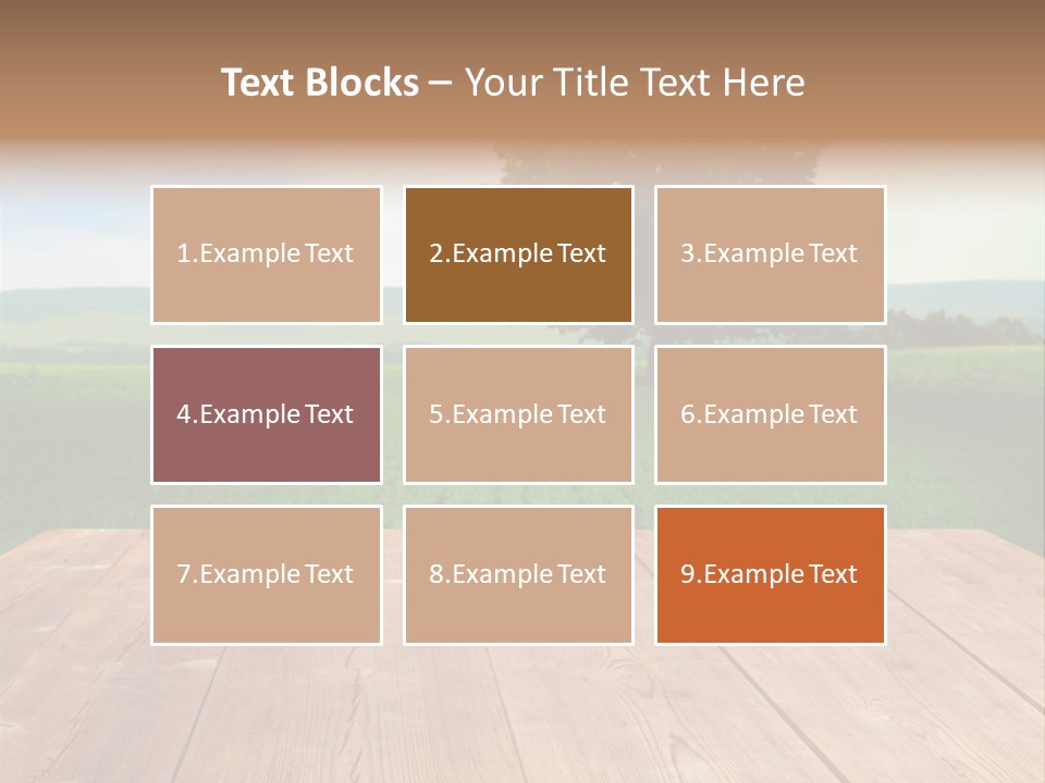 Summer Countryside Sky PowerPoint Template