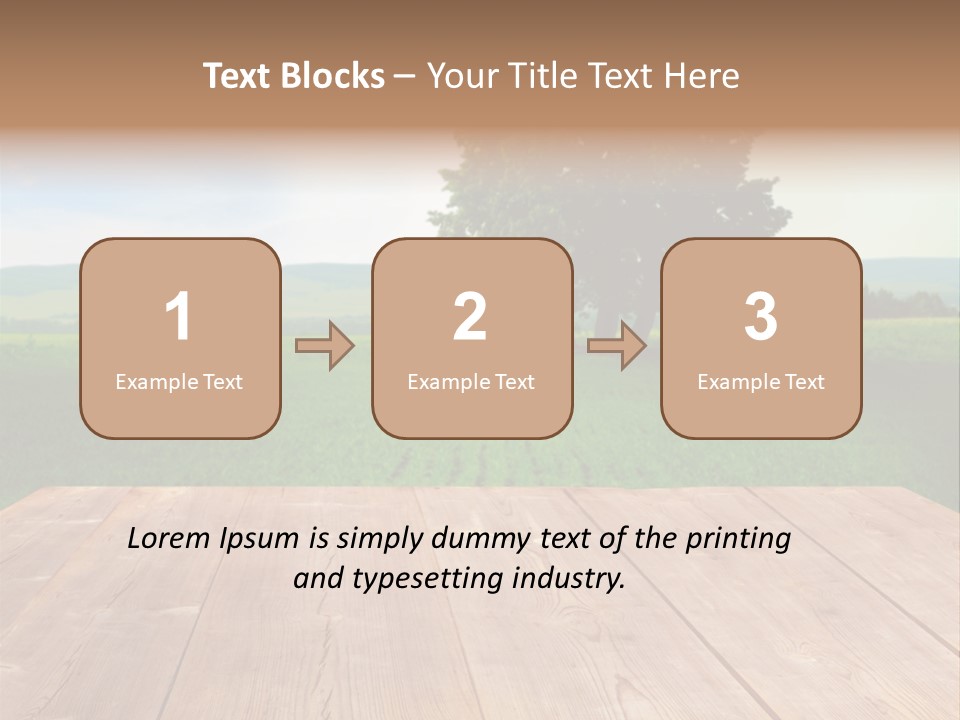 Summer Countryside Sky PowerPoint Template