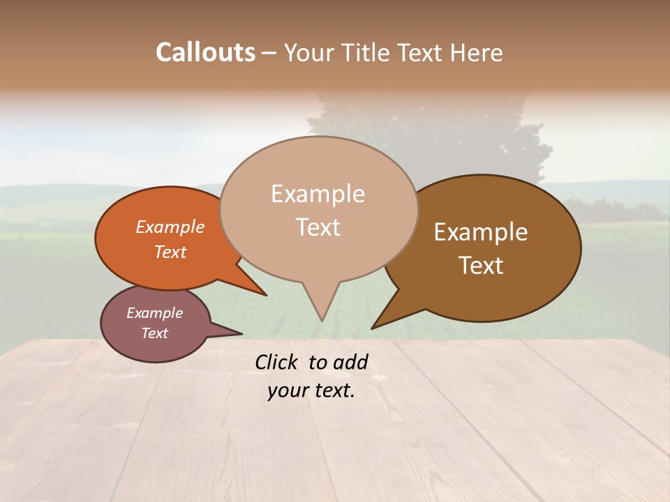Summer Countryside Sky PowerPoint Template