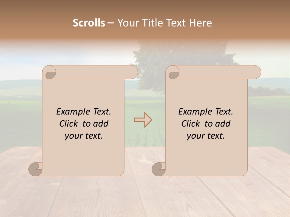 Summer Countryside Sky PowerPoint Template