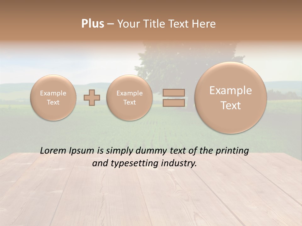 Summer Countryside Sky PowerPoint Template