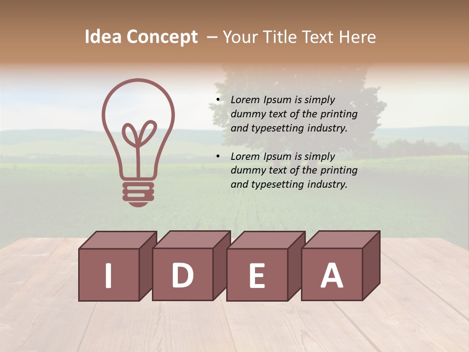 Summer Countryside Sky PowerPoint Template