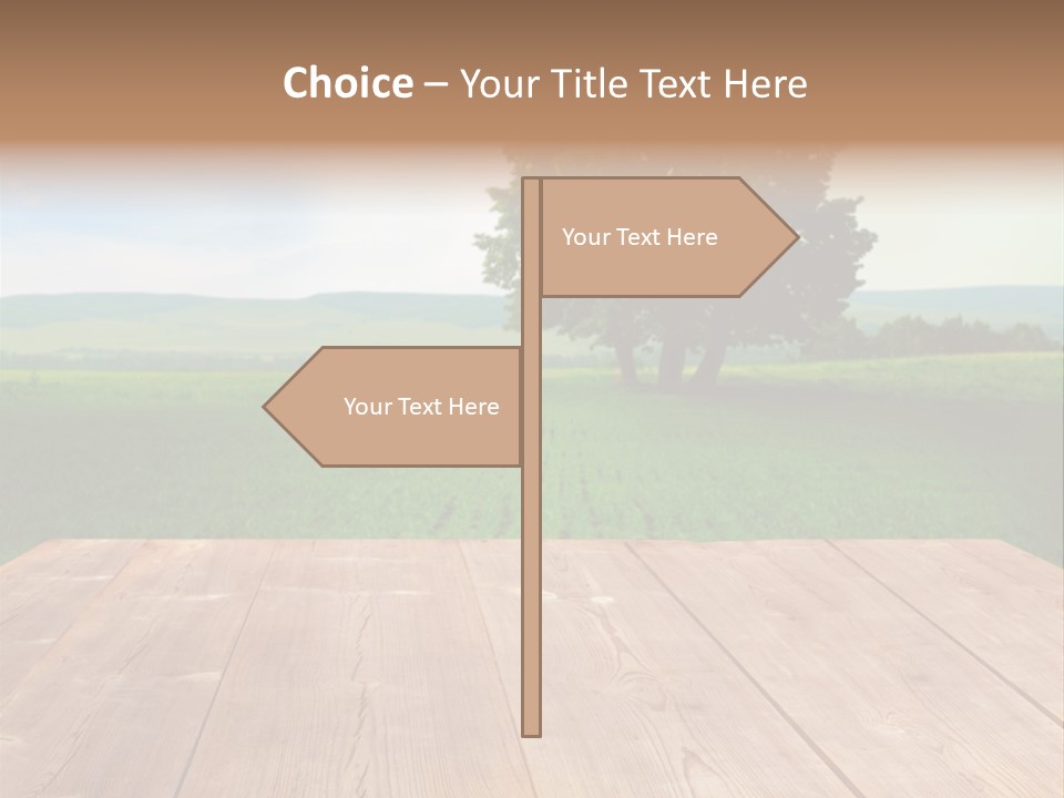 Summer Countryside Sky PowerPoint Template