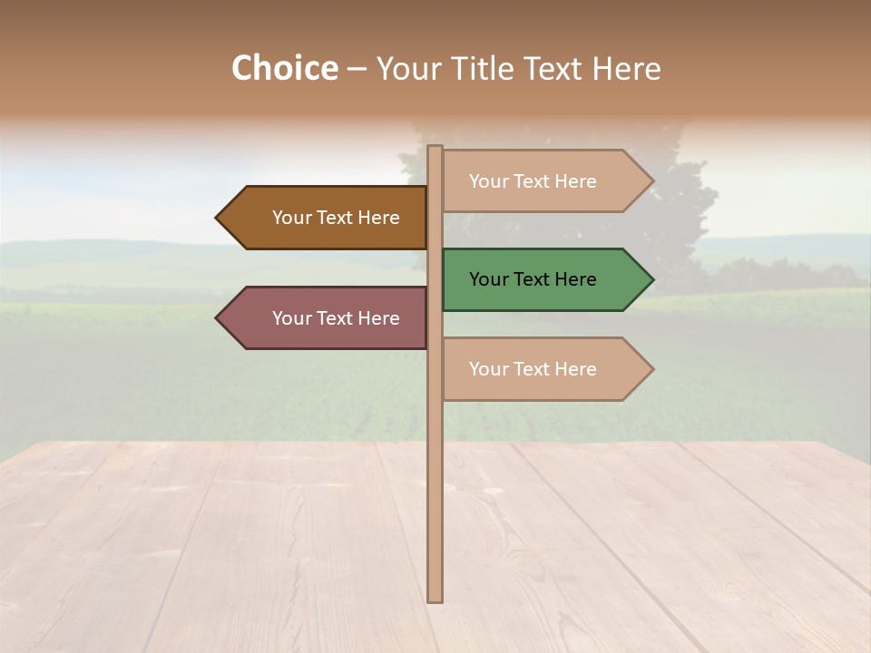 Summer Countryside Sky PowerPoint Template