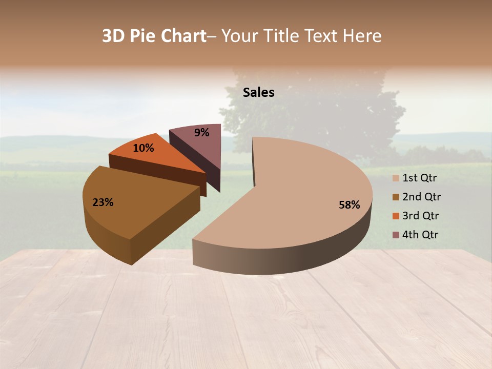 Summer Countryside Sky PowerPoint Template