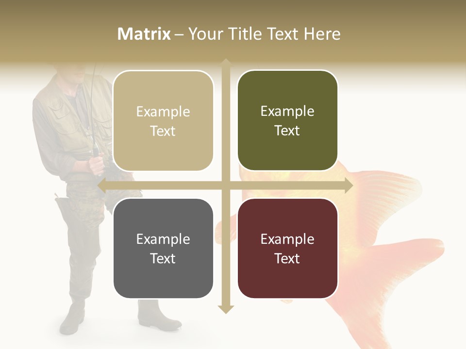 Leisure Gold Fish Hunting PowerPoint Template