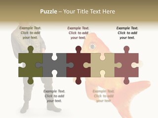 Leisure Gold Fish Hunting PowerPoint Template