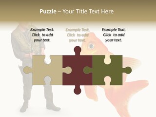 Leisure Gold Fish Hunting PowerPoint Template