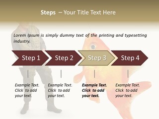 Leisure Gold Fish Hunting PowerPoint Template