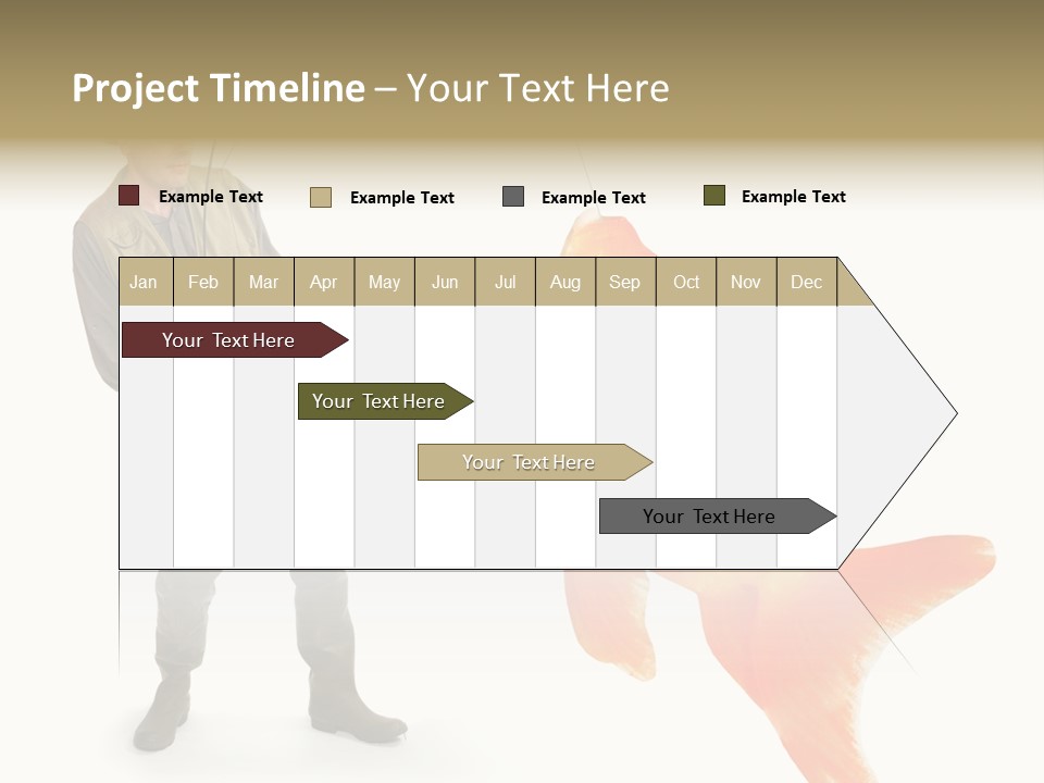 Leisure Gold Fish Hunting PowerPoint Template