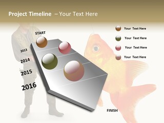 Leisure Gold Fish Hunting PowerPoint Template
