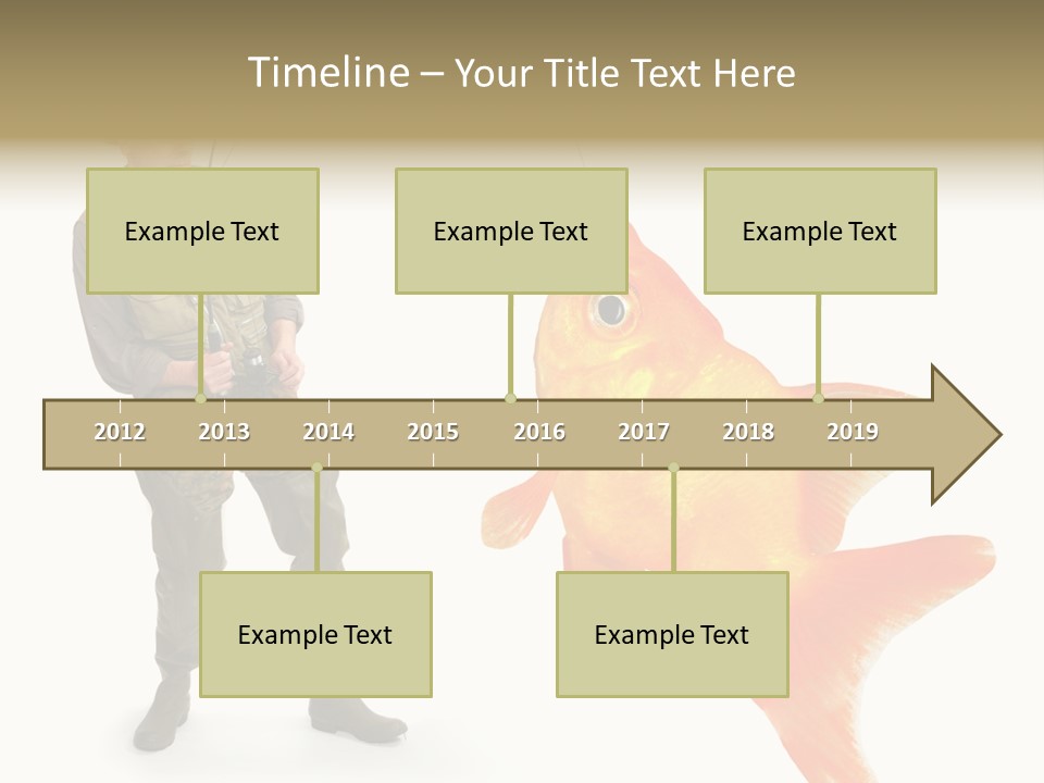 Leisure Gold Fish Hunting PowerPoint Template