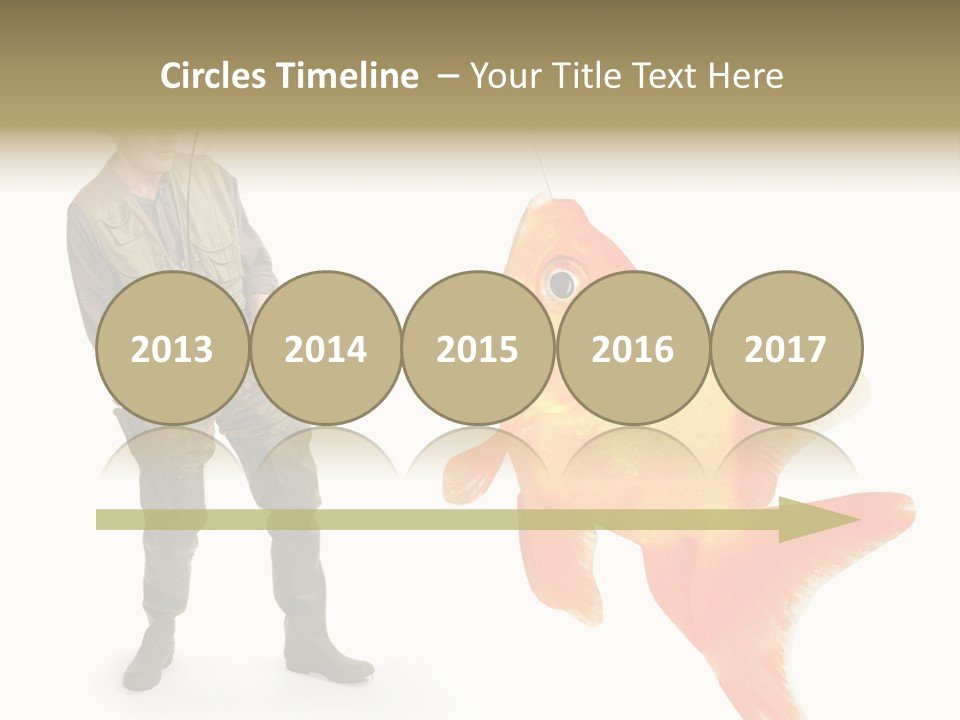 Leisure Gold Fish Hunting PowerPoint Template