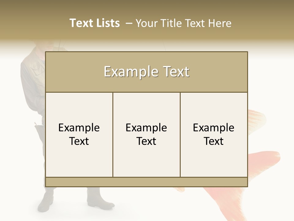 Leisure Gold Fish Hunting PowerPoint Template