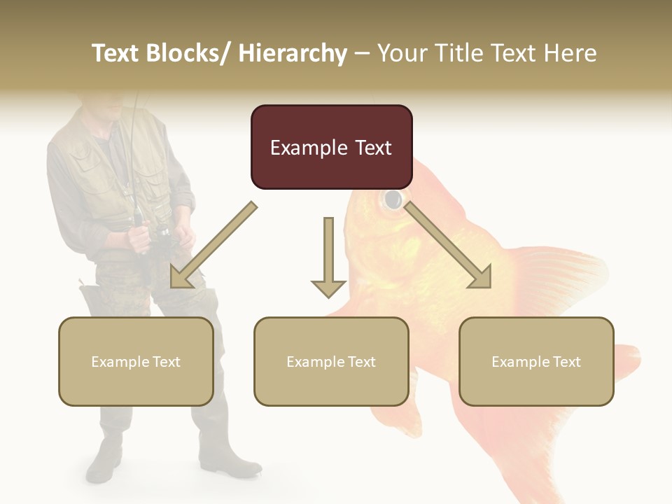Leisure Gold Fish Hunting PowerPoint Template