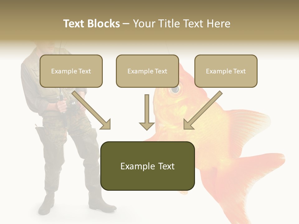 Leisure Gold Fish Hunting PowerPoint Template