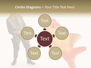 Leisure Gold Fish Hunting PowerPoint Template