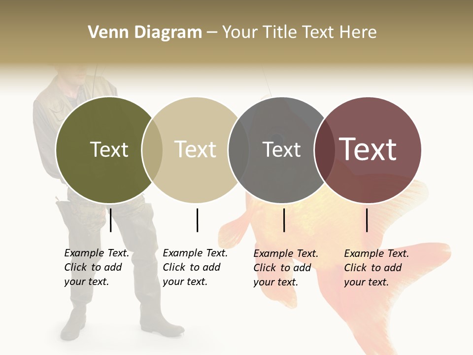 Leisure Gold Fish Hunting PowerPoint Template