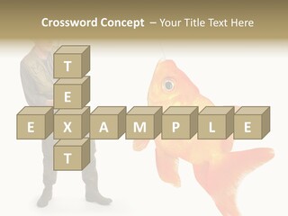Leisure Gold Fish Hunting PowerPoint Template
