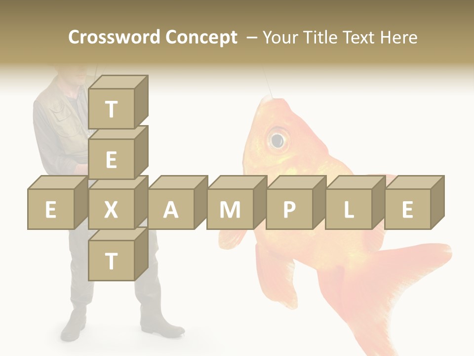 Leisure Gold Fish Hunting PowerPoint Template