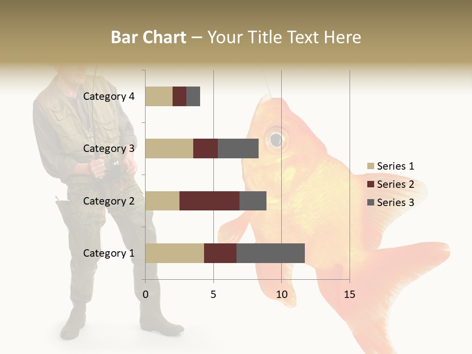 Leisure Gold Fish Hunting PowerPoint Template