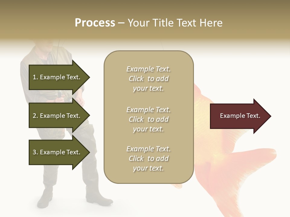 Leisure Gold Fish Hunting PowerPoint Template