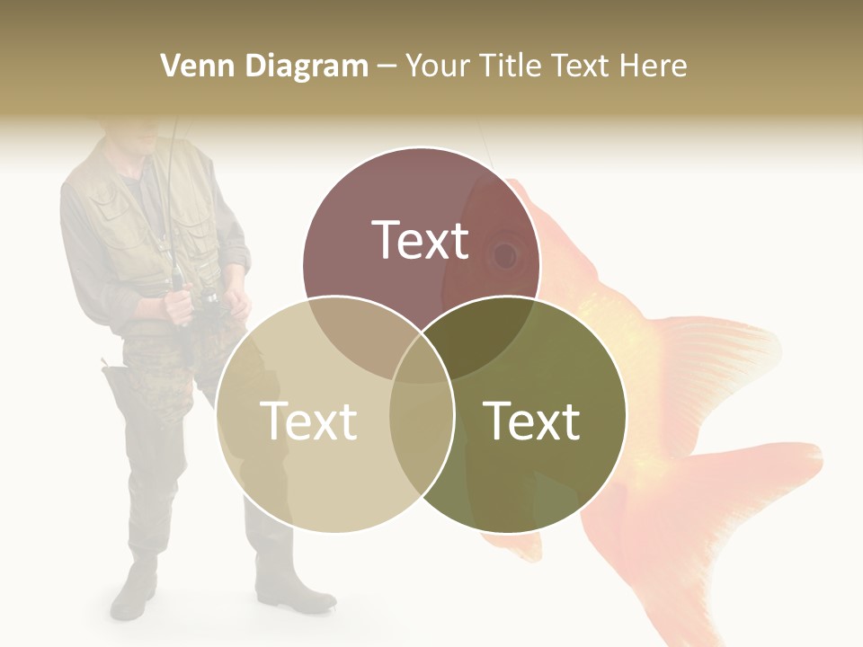 Leisure Gold Fish Hunting PowerPoint Template