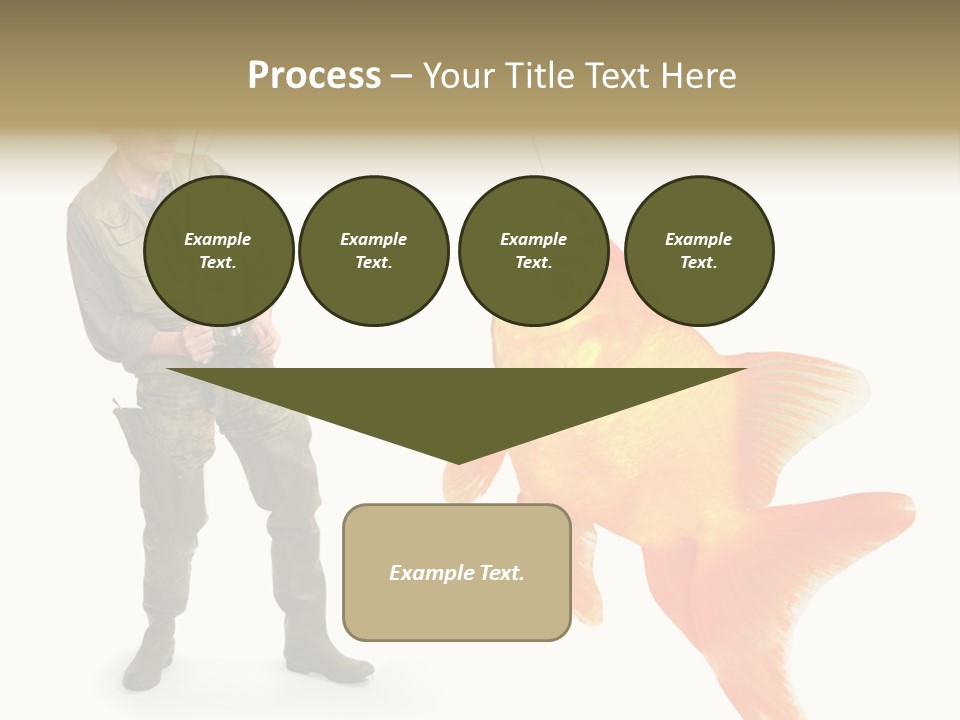 Leisure Gold Fish Hunting PowerPoint Template