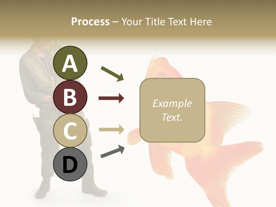 Leisure Gold Fish Hunting PowerPoint Template