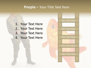 Leisure Gold Fish Hunting PowerPoint Template