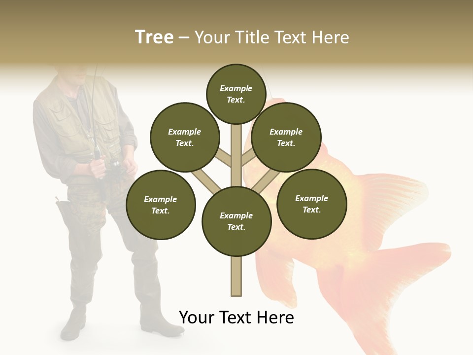 Leisure Gold Fish Hunting PowerPoint Template