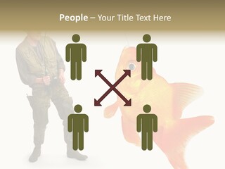 Leisure Gold Fish Hunting PowerPoint Template