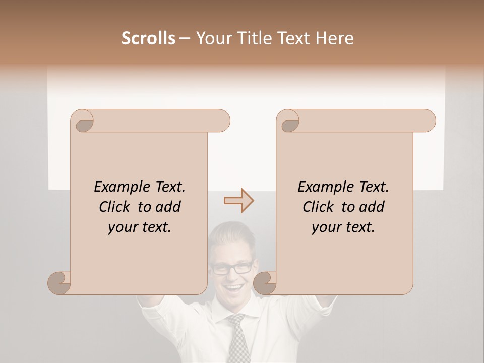 Paper Informing Message PowerPoint Template