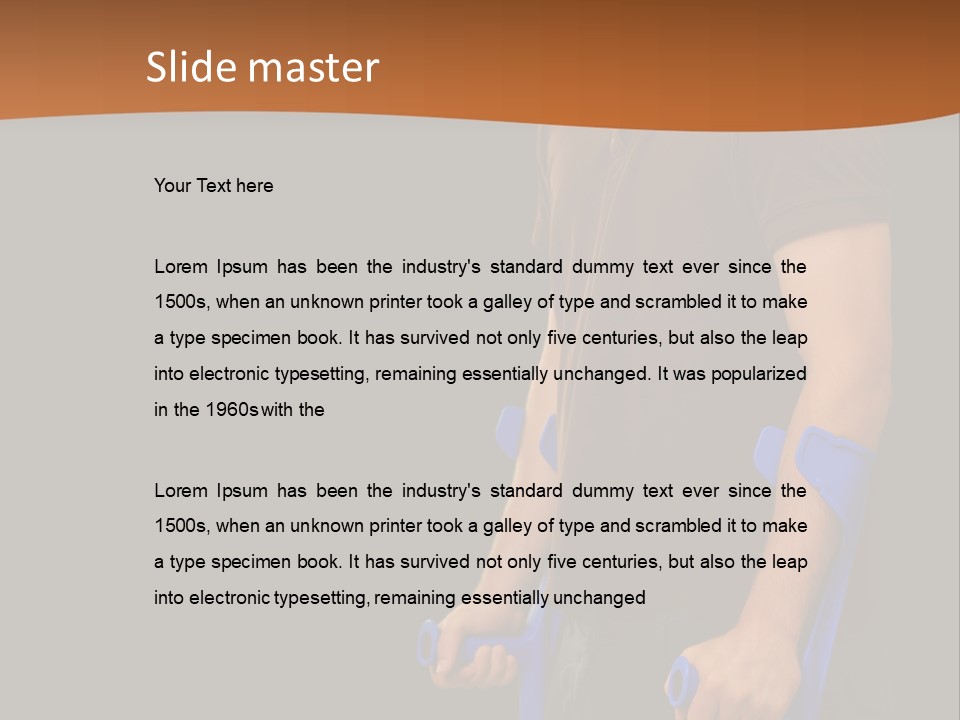 Holding Depressed Studio PowerPoint Template