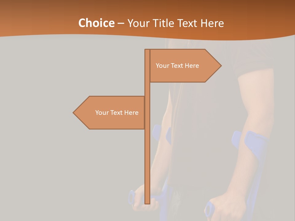 Holding Depressed Studio PowerPoint Template