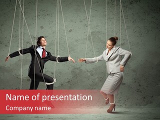 Suit Domination Manipulate PowerPoint Template