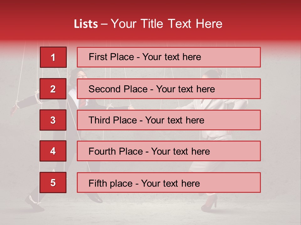 Suit Domination Manipulate PowerPoint Template