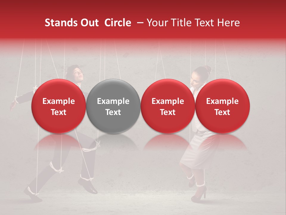 Suit Domination Manipulate PowerPoint Template