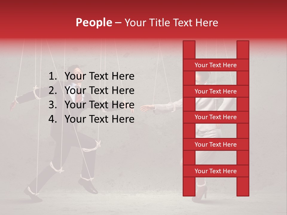 Suit Domination Manipulate PowerPoint Template