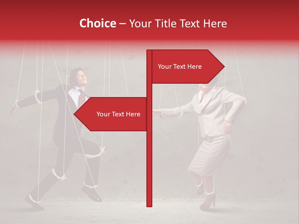 Suit Domination Manipulate PowerPoint Template