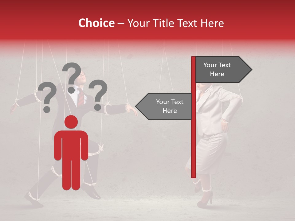 Suit Domination Manipulate PowerPoint Template