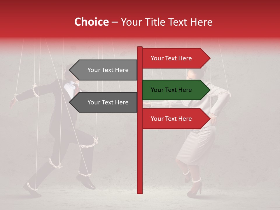 Suit Domination Manipulate PowerPoint Template
