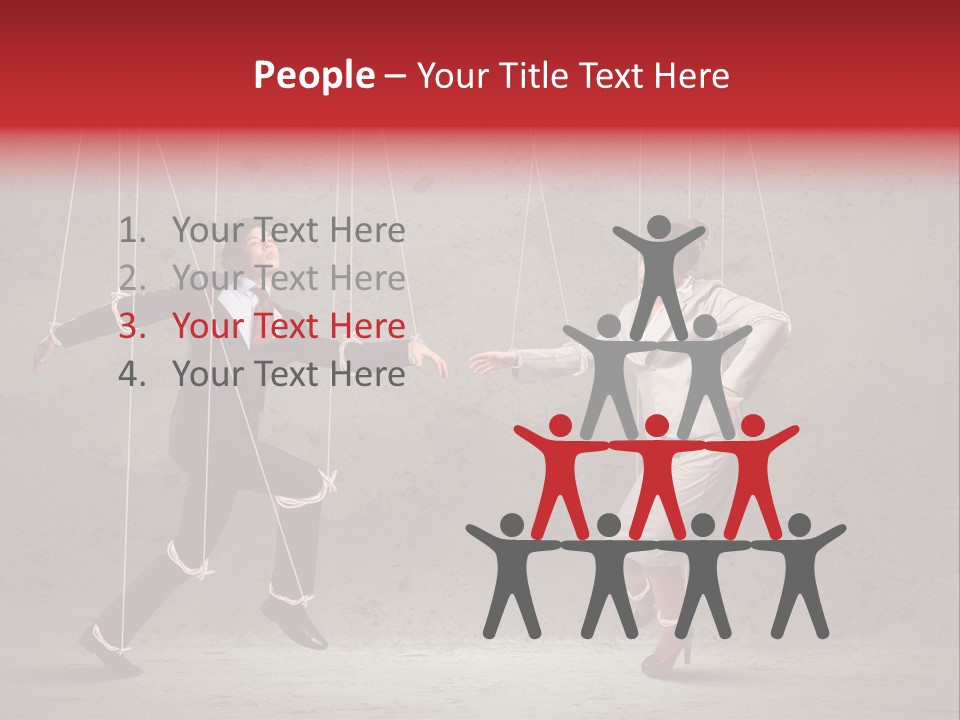 Suit Domination Manipulate PowerPoint Template