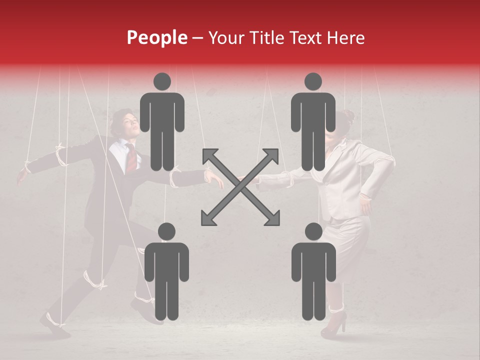 Suit Domination Manipulate PowerPoint Template