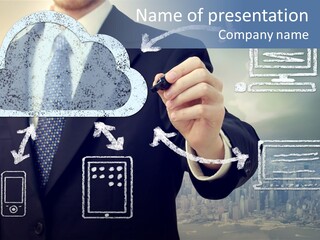 Tech Connection White PowerPoint Template