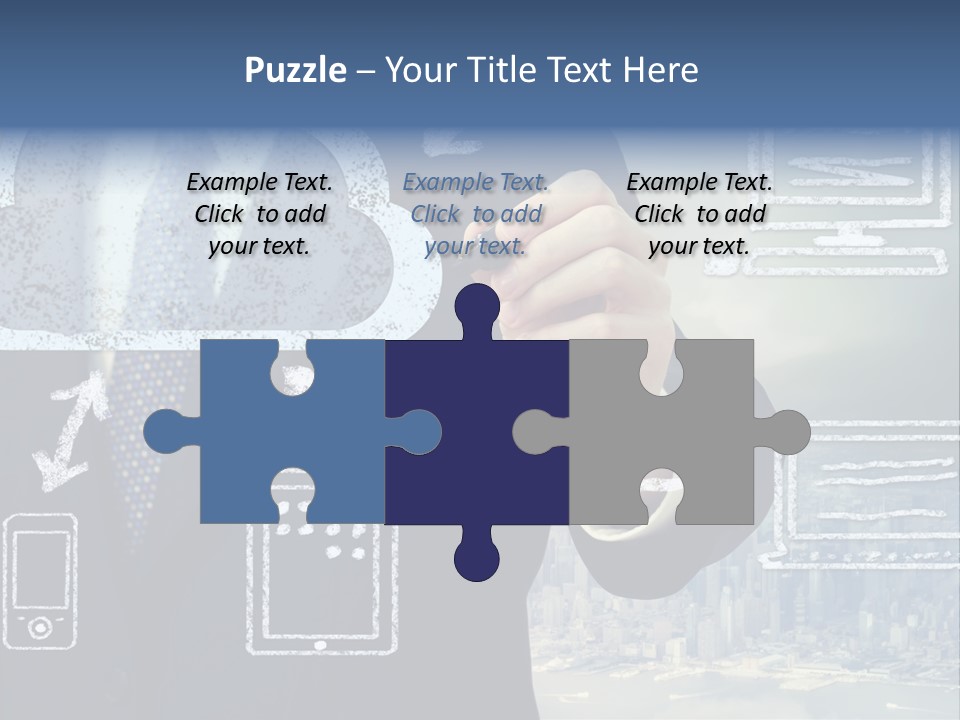 Tech Connection White PowerPoint Template