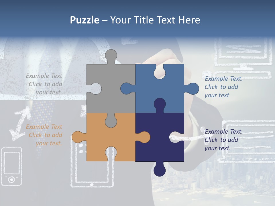 Tech Connection White PowerPoint Template