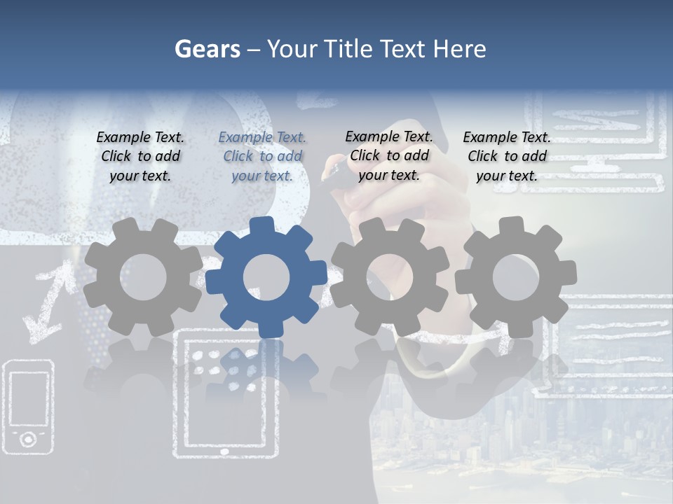Tech Connection White PowerPoint Template