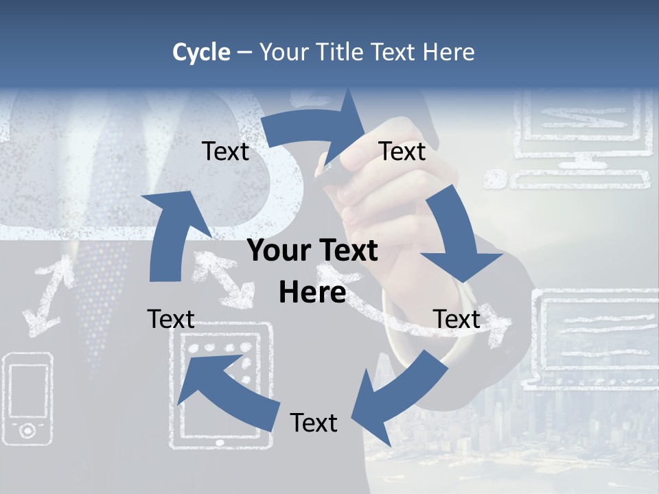 Tech Connection White PowerPoint Template